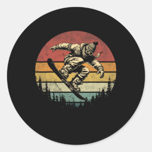 Adesivo Vintage Snowboarder Graphic Snowb (Gráfico de Snow