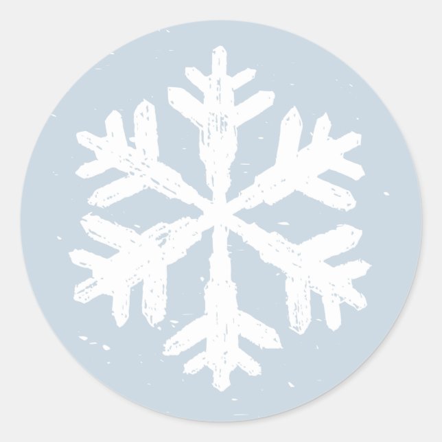 Adesivo Vintage Snowflake Flocos de Natal (Frente)
