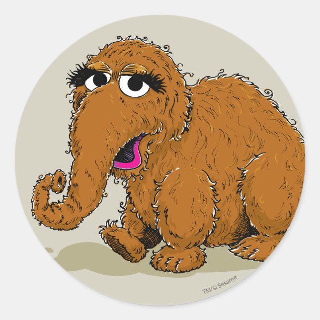 Adesivo Vintage Snuffleupagus (Frente)