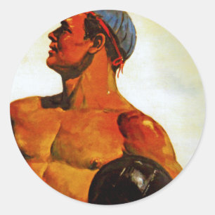 Adesivo Vintage Soviético Hunk