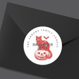 Adesivo Vintage Spookkin Pumpkin Cat e Bat Halloween