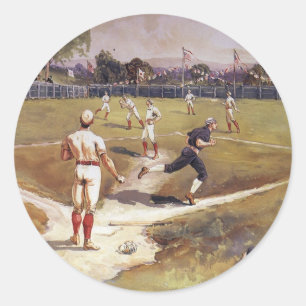 Adesivo Vintage Sports Baseball Game de Henry Sandham