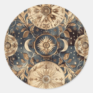 Adesivo Vintage Star Map Custom Envelope Sticker