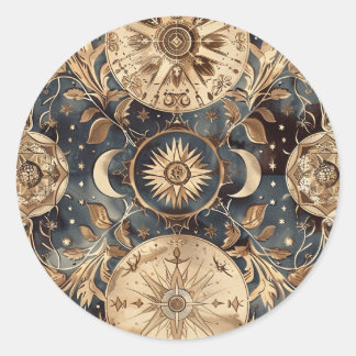 Adesivo Vintage Star Map Custom Envelope Sticker