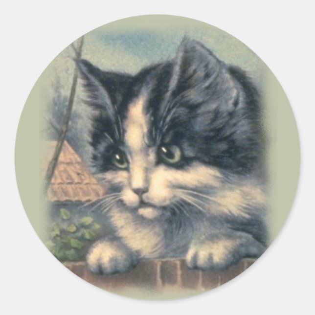 Adesivo Vintage Stickers, Cats (Frente)