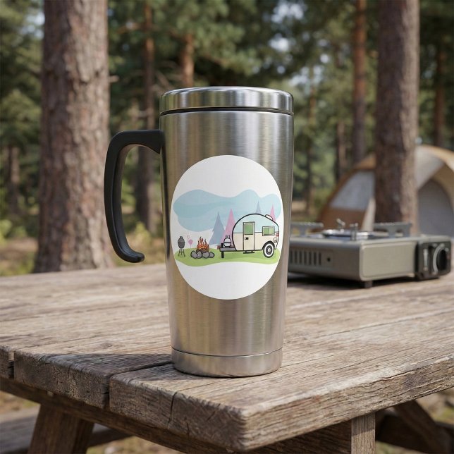 Adesivo Vintage Style Camper Stickers (Criador carregado)