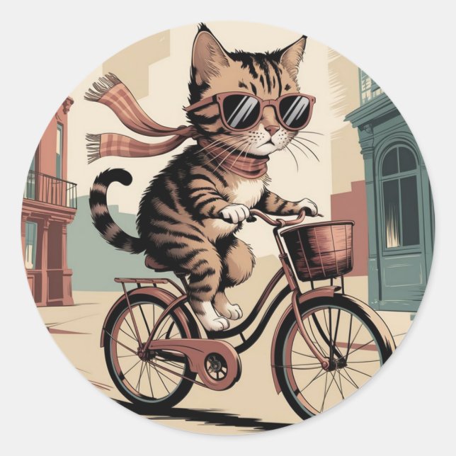 Adesivo Vintage Style Cat (Frente)
