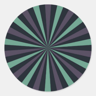 Adesivo Vintage Sunburst Sticker: Meio século Retroativo M