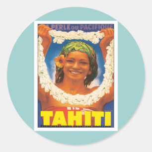 Adesivo Vintage Tahiti