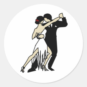 Adesivo Vintage Tango Dancers