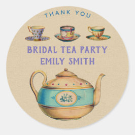 Adesivo Vintage Tea Party Stickers - QUALQUER OCCASION Per