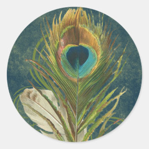 Adesivo Vintage Teacock Feather