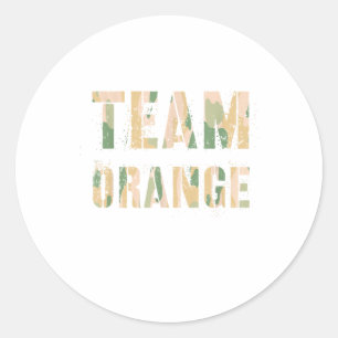 Adesivo Vintage Team Orange Camo Summer Camp Game Colo