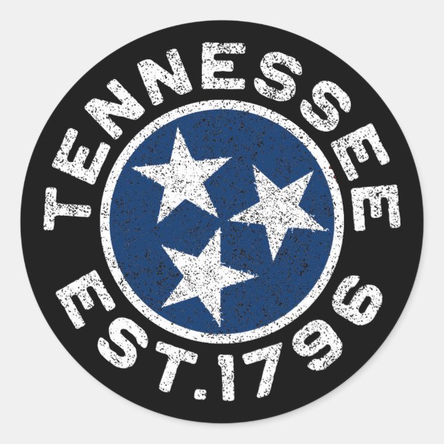 Adesivo Vintage Tennessee (Frente)