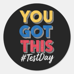 Adesivo Vintage Test Day You Have This Testing Day Teacher
