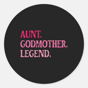 Adesivo Vintage Tia Madrinha Legenda Mães Engraçadas