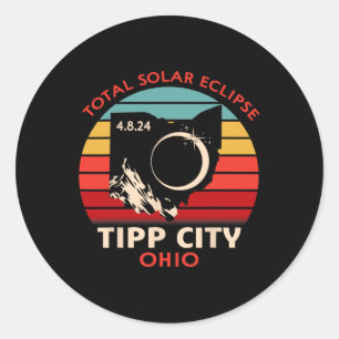 Adesivo Vintage Tipp City Ohio Total Eclipse Solar 2024