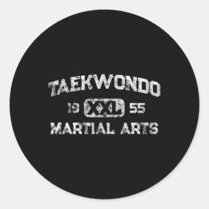 Adesivo Vintage Tkd Taekwondo Estudante Martial Karate Mar