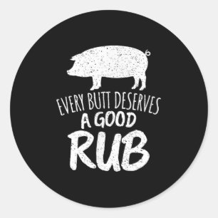 Adesivo Vintage Todo Bumbum Merece Um Bom Atrito Bbq Engra