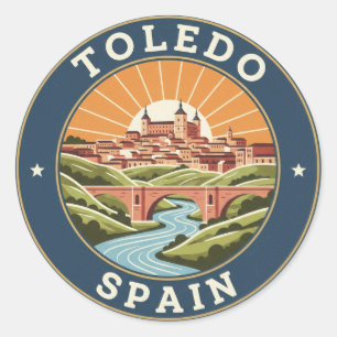 Adesivo Vintage Toledo Espanha Alcazar