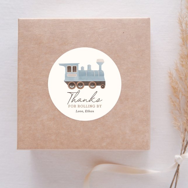 Adesivo Vintage Train Festa de aniversário (Criador carregado)