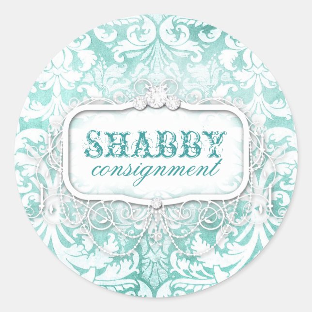 Adesivo Vintage Turquoise Sticker (Frente)