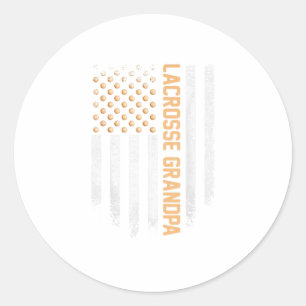 Adesivo Vintage US Flag Lacrosse Grandp