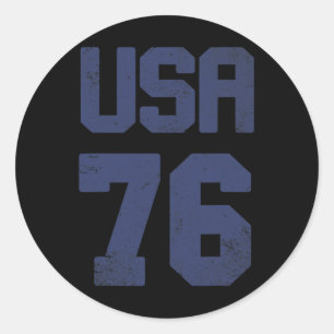 Adesivo Vintage Usa Shirt 4 De Julho Quarto Estado Unidos