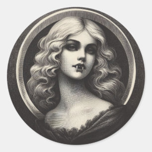 Adesivo Vintage Vampire Gothic Horror