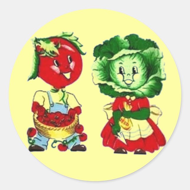 Adesivo Vintage Vegetal Casal (Frente)