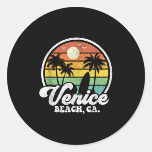 Adesivo Vintage Venice Beach California Ca Surfing Retro S