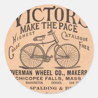 Adesivo Vintage Victorian Bicycle Advertisement