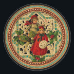 Adesivo Vintage Victorian Christmas Children Sticker<br><div class="desc">Vintage Victorian Christmas Sticker</div>