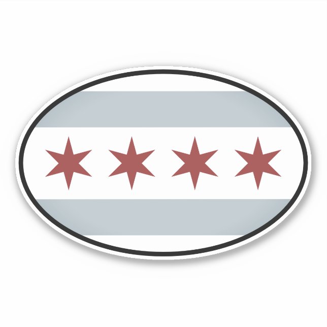 Adesivo Vintage vintage Chicago vinyl sticker para carro (Frente)