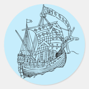 Adesivo Vintage - Vintage Ship Stickers