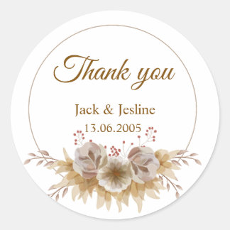 Adesivo Vintage vintage, vinheta floral moderna para o cas