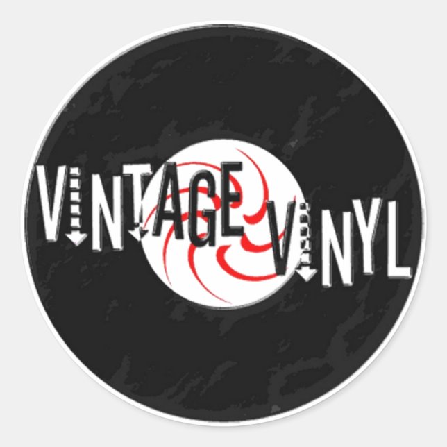 Adesivo Vintage Vinyl Logo Sticker (Frente)