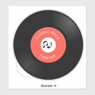 Adesivo Vintage Vinyl Record Design Sticker