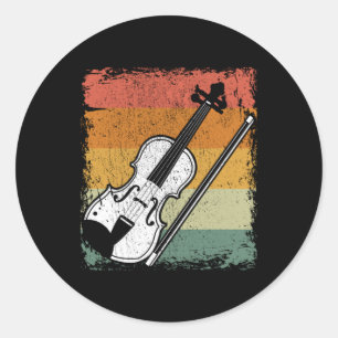 Adesivo Vintage Violin Player Music Violinist Gift Idea