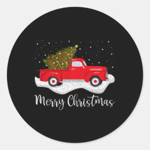Adesivo Vintage Wagon Árvore De Natal No Carro Xmas Red Tr
