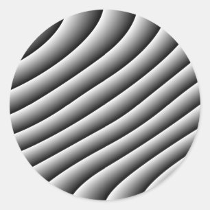 Adesivo Vintage Wavy Lines Stickers