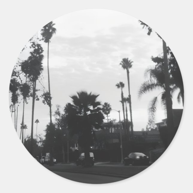 Adesivo Vintage West Hollywood, Los Angeles, California (Frente)