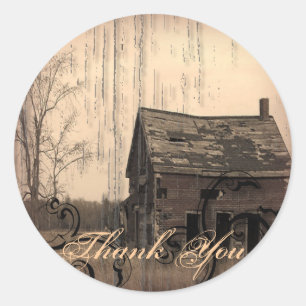 Adesivo Vintage Western Rustic fazenda barn Country Weding