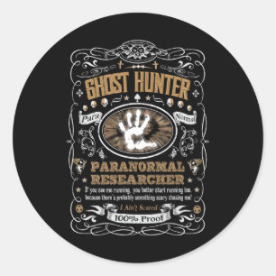 Adesivo Vintage Whiskey Label Ghost Hunter