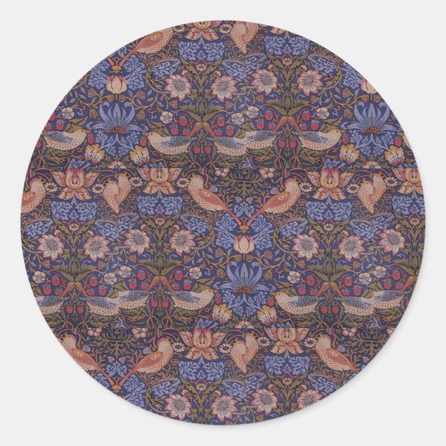 Adesivo Vintage William Morris Strawberry Thef (Frente)