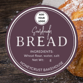 Adesivo Vintage Wine Bakery Sourdough Bread Logo Sticker