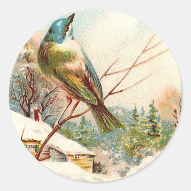 Adesivo Vintage Winter Blue (Frente)