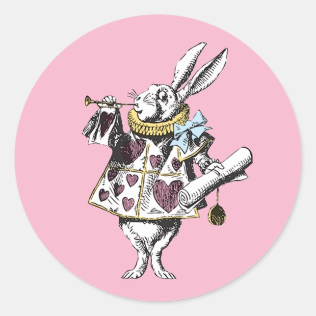 Adesivo Vintage Wonderland Rabbit (Frente)