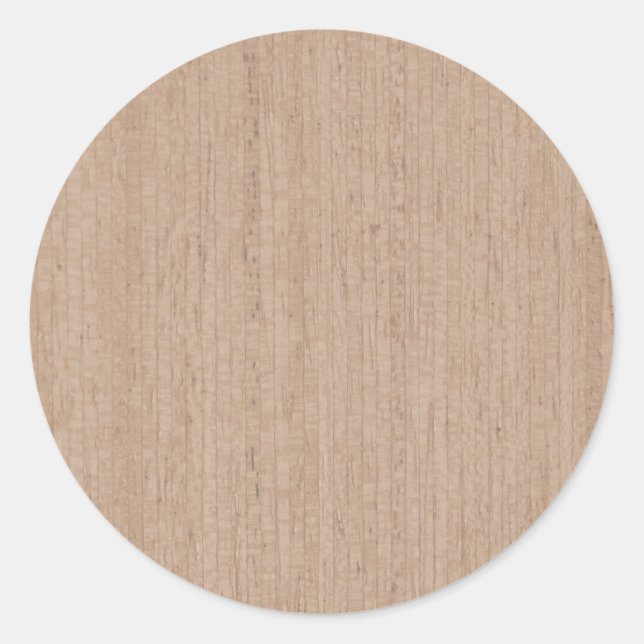 Adesivo Vintage Wood Effect Round Sticker (Frente)