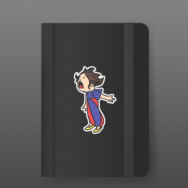 Adesivo Vintage Yelling Kid (Criador carregado)